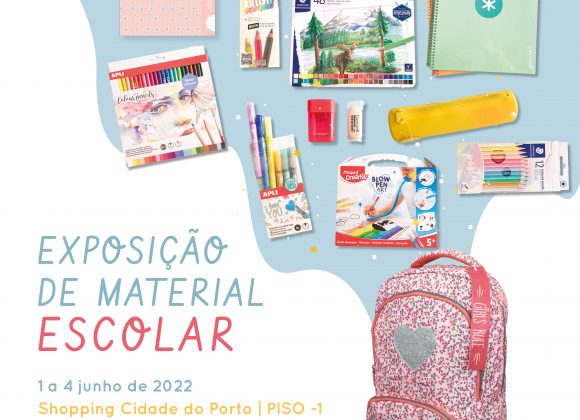Exposição de Material Escolar Carlin dia_da_criança_shopping_cidade_do_porto