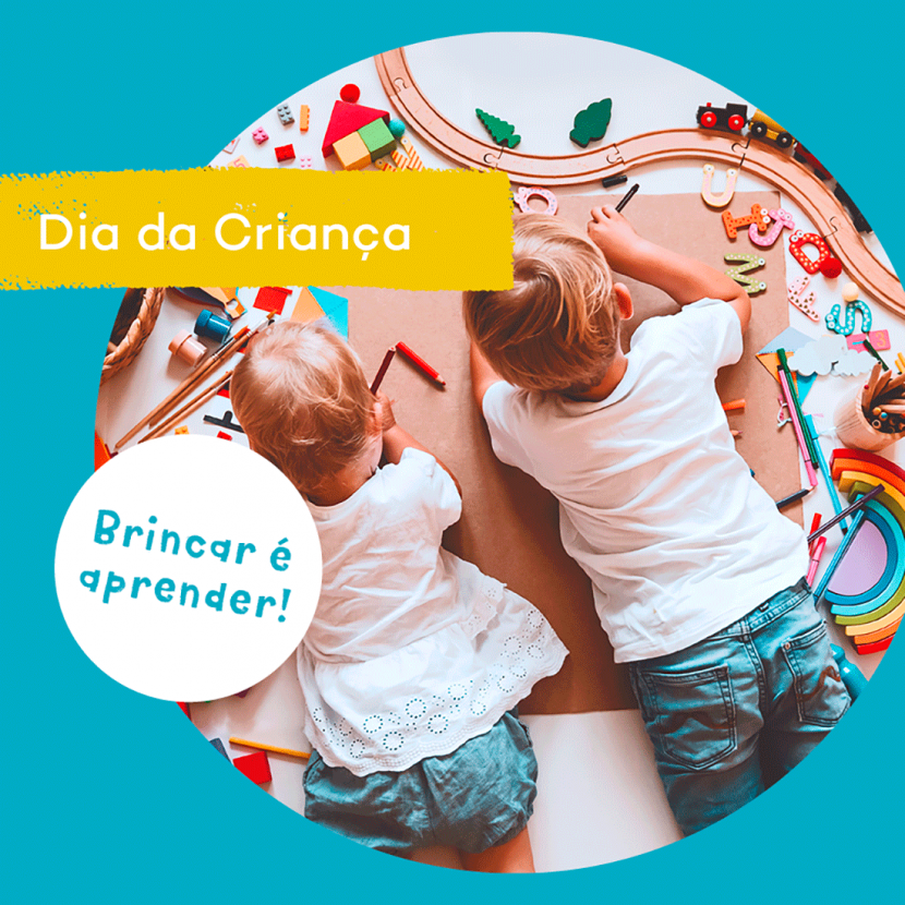 Dia da Criança: brincar é aprender! Semana22_2020