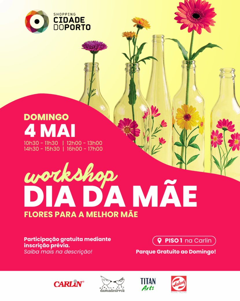 Flores para a Melhor Mãe - Workshop Infantil dia da mãe