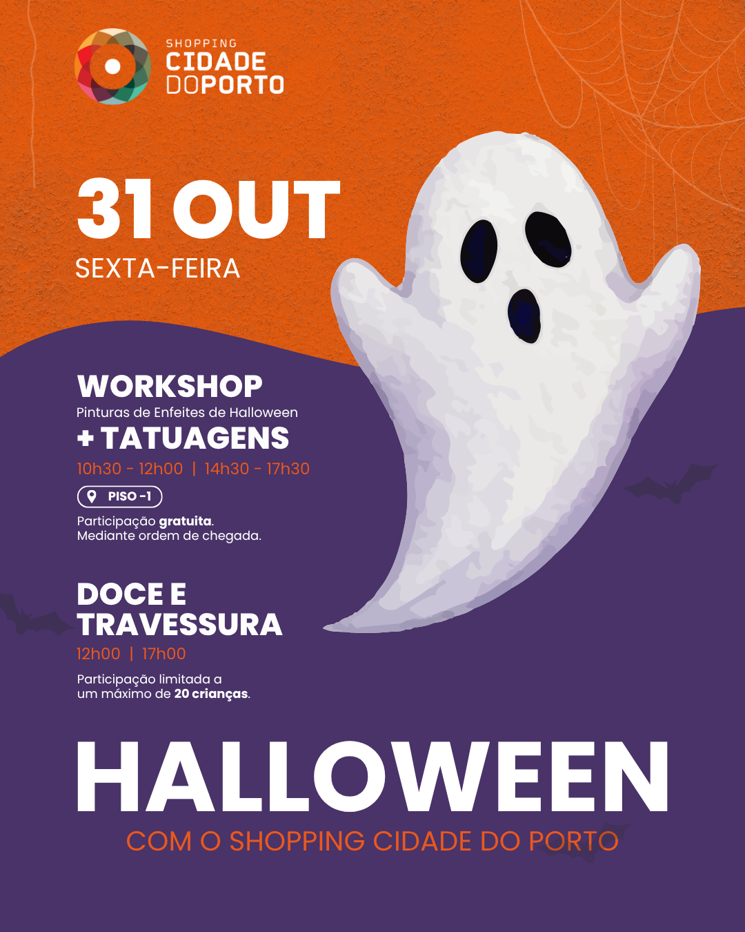 halloween no Shopping Cidade do Porto